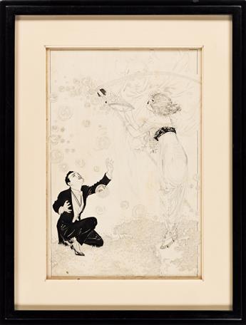NELL BRINKLEY (1886-1944) Blowing Bubbles. [CARTOON / COMICS / FEMALE / EISNER AWARD]